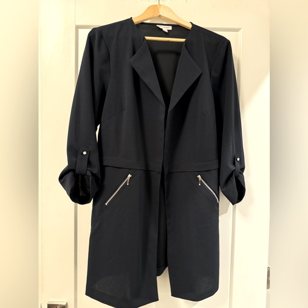 SOHO Apparel Navy Blue Women's Blazer